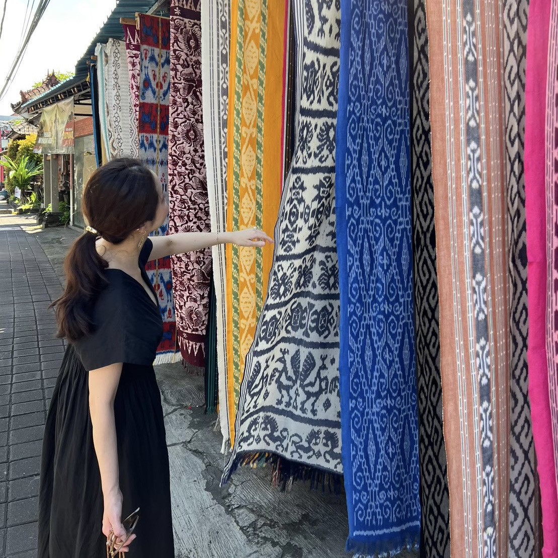 インドネシアバリ バリイカット ジャワイカット インドネシア絣・綿100 
