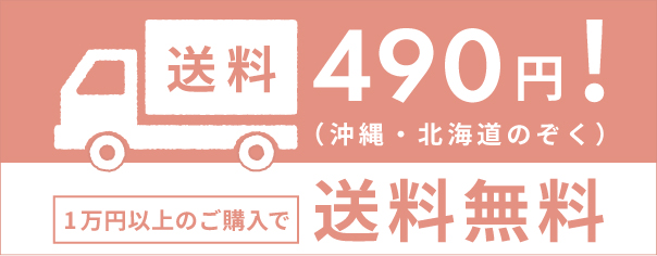 送料全国490円。1万円以上無料